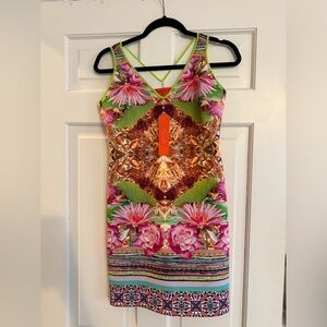 Gorgeous NWT New Clover Canyon Stretch Mini Dress Size Large